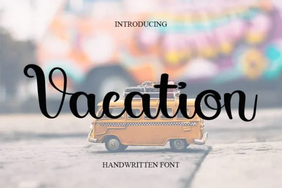 Vacation Font Vacation Font Poster 1