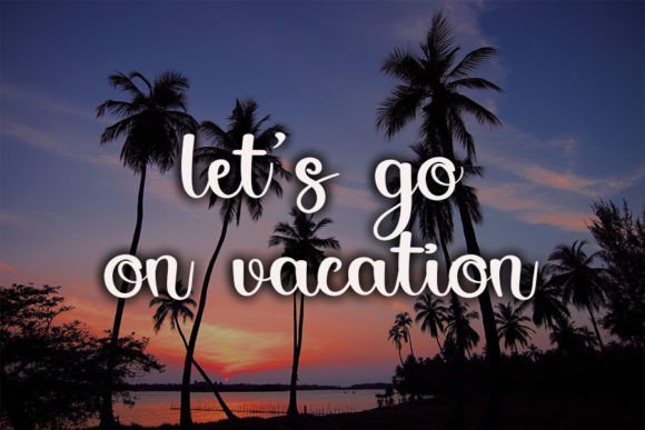 Vacation Font Poster 4