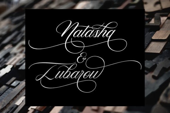 Vagentha Calligraphy Font Poster 3