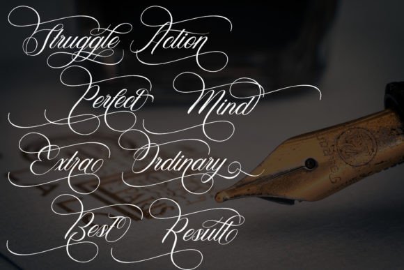 Vagentha Calligraphy Font Poster 4