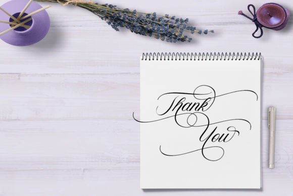 Vagentha Calligraphy Font Poster 7