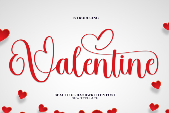 Valentine Font Poster 1