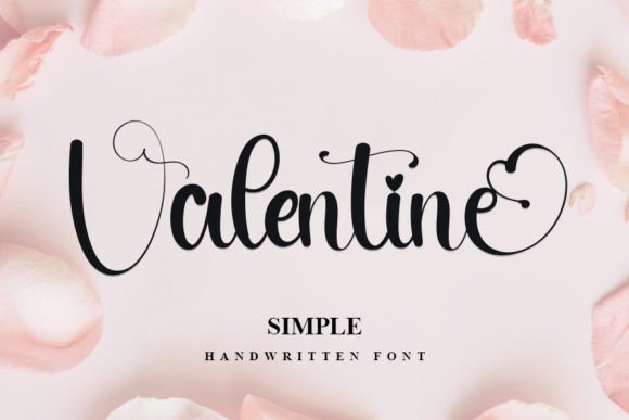 Valentine Font Poster 1