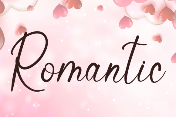 Valentine Font Poster 2