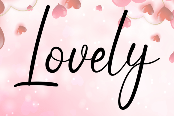 Valentine Font Poster 3