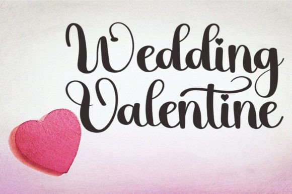 Valentine Font Poster 2