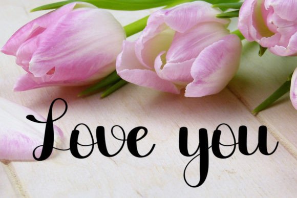 Valentine Font Poster 4