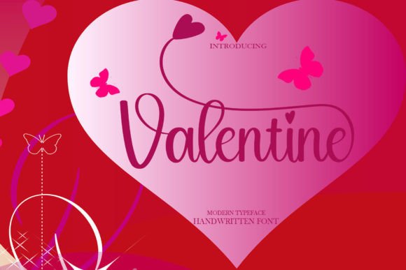 Valentine Font Poster 1