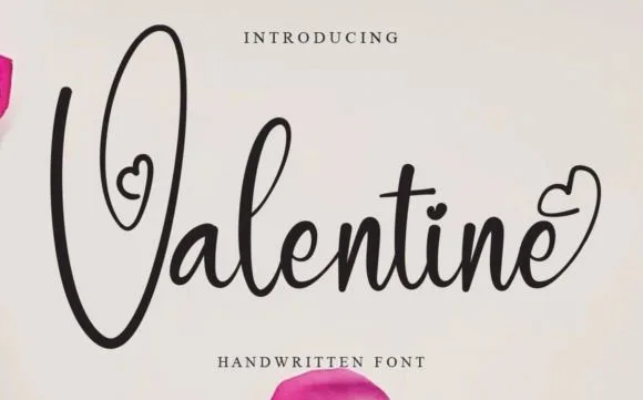 Valentine Font Valentine Font Poster 1