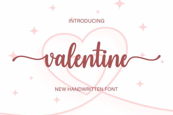 Valentine Font Poster 1