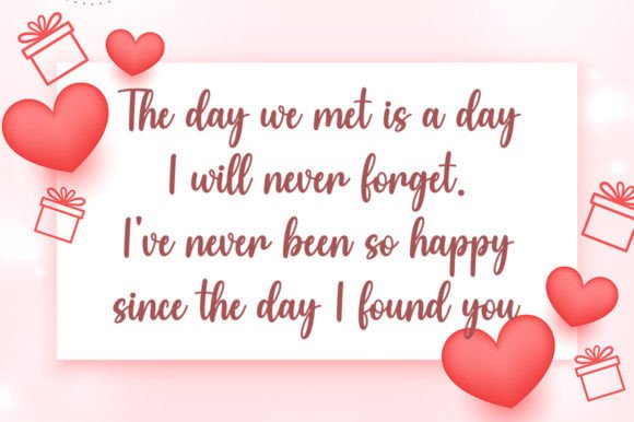 Valentine Font Poster 2