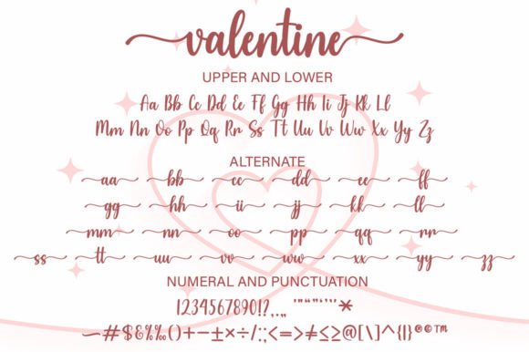 Valentine Font Poster 4