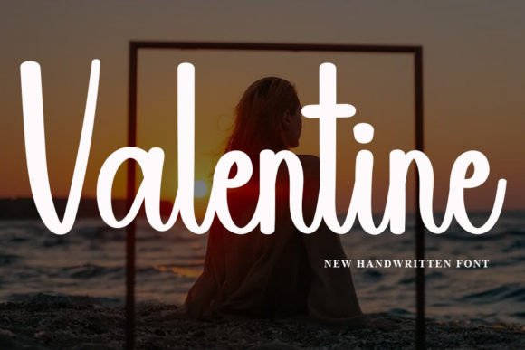 Valentine Font Poster 1