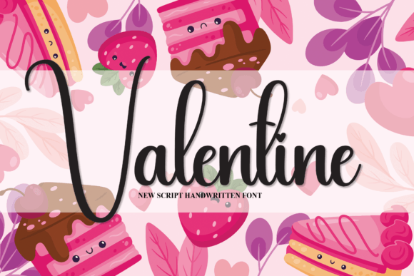 Valentine Font Poster 1