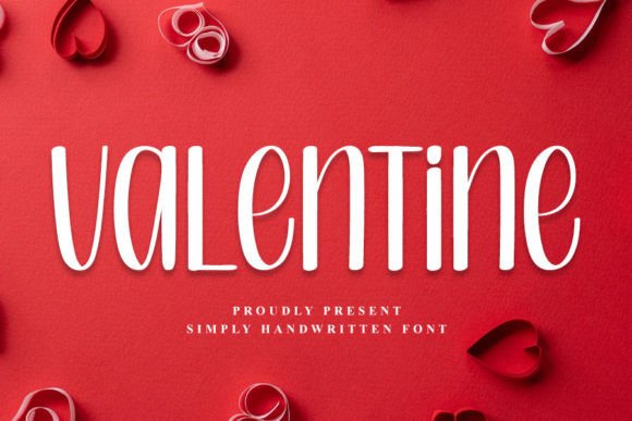 Valentine Font Poster 1