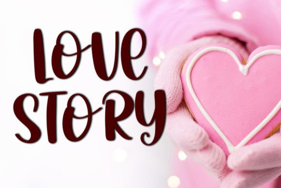 Valentine Font Poster 2