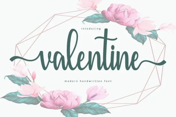 Valentine Font Valentine Font Poster 1