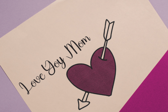 Valentine Font Poster 2