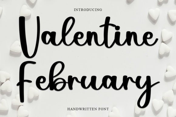 Valentine February Font Poster 1