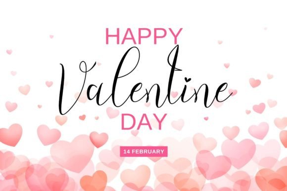 Valentine Heart Font Poster 2