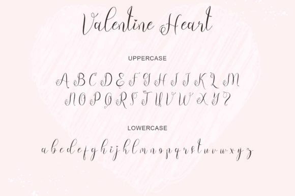 Valentine Heart Font Poster 6