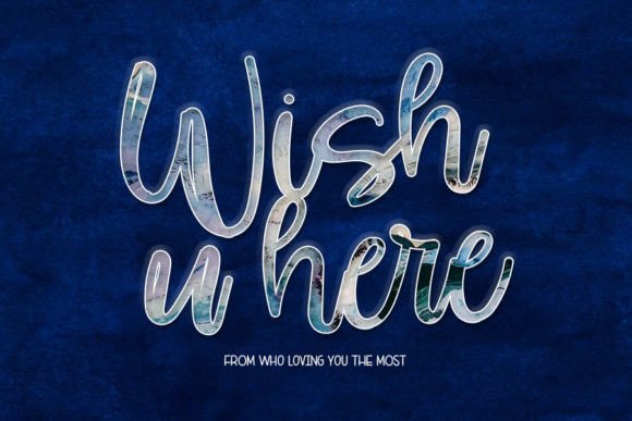 Valentine Wish Font Poster 2
