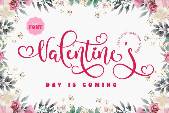 Valentines Font Poster 1