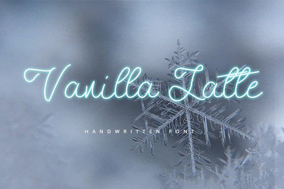 Vanilla Latte Font Poster 1