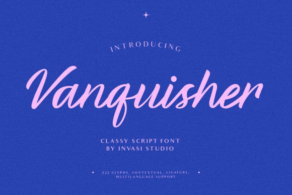 Vanquisher Font Poster 1