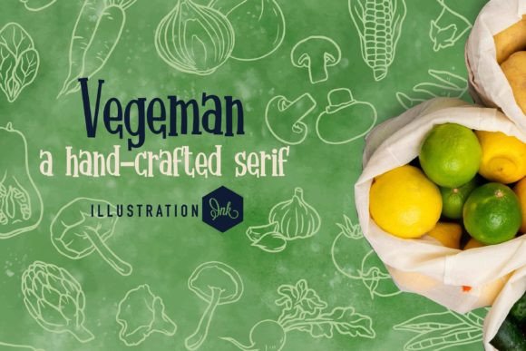 Vegeman Font Poster 1