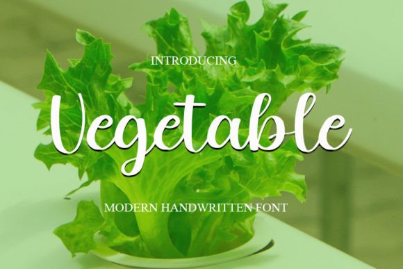 Vegetable Font Poster 1