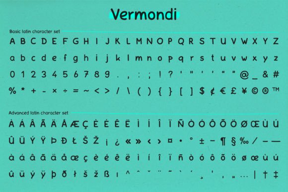 Vermondi Font Poster 4
