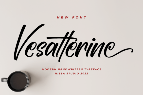 Vesatterine Font Poster 1