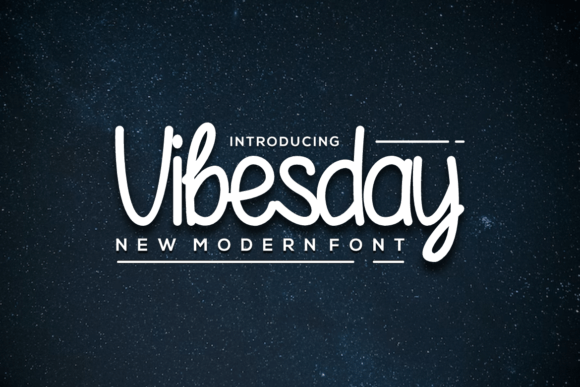 Vibesday Font Vibesday Font Poster 1