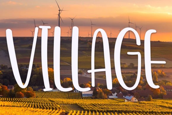 Village Font Poster 1
