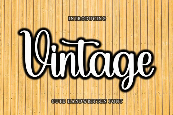 Vintage Font Poster 1