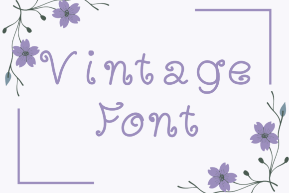 Vintage Font Poster 1