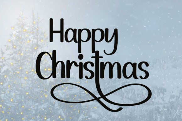 Vintage Christmas Font Poster 2