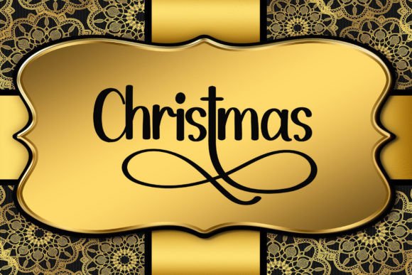 Vintage Christmas Font Poster 3