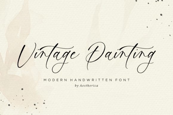 Vintage Painting Font