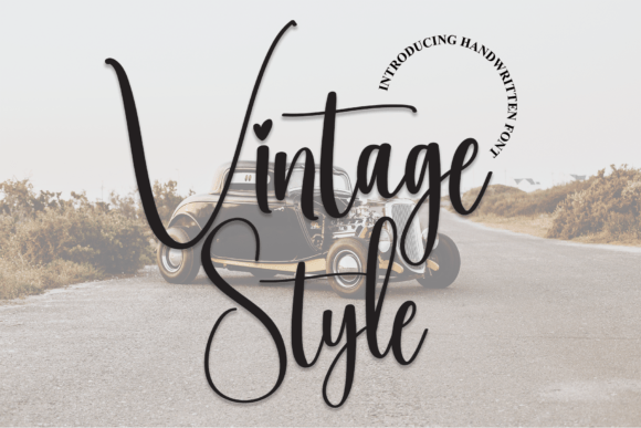 Vintage Style Font Poster 1