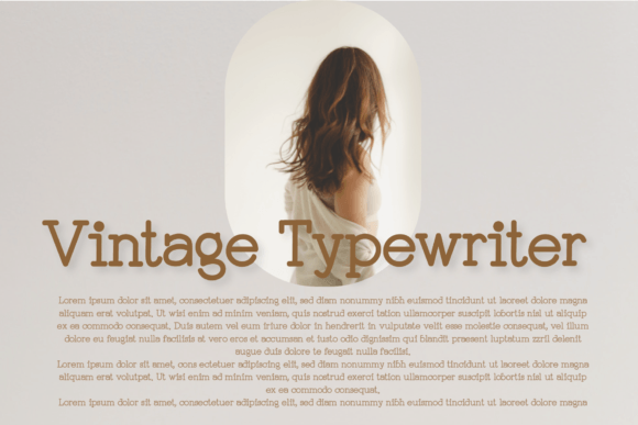 Vintage Typewriter Font Poster 1