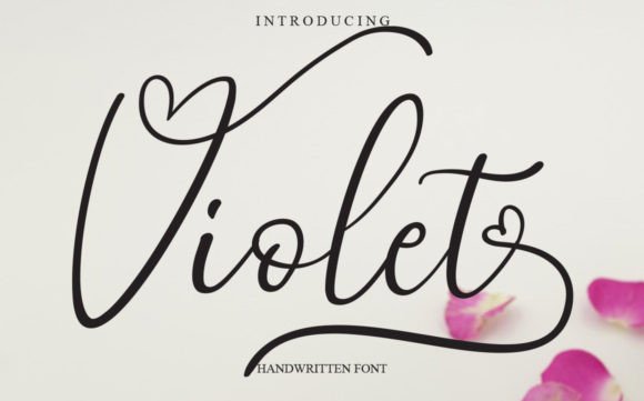 Violet Font Poster 1