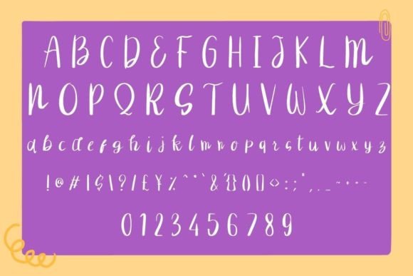 Violet Font Poster 5