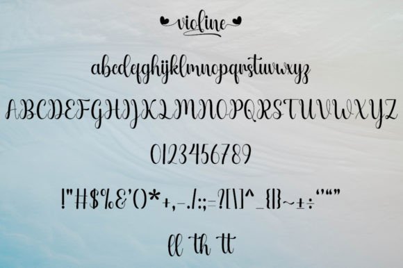 Violine Font Poster 6