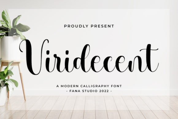 Viridecent Font Poster 1