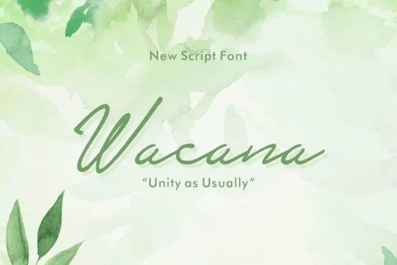 Wacana Font Wacana Font Poster 1