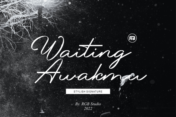 Waiting Awakmu Font Poster 1