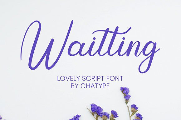 Waitting Font Poster 1