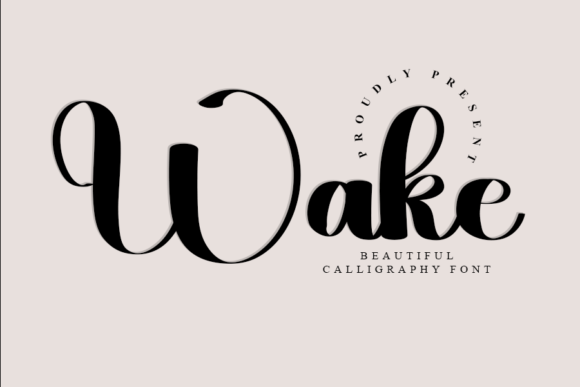Wake Font Poster 1